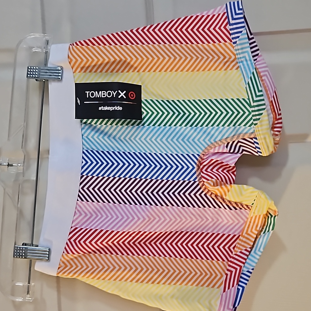 TOMBOYX PRIDE COLLECTION RAINBOW BOYSHORT UNDERWEAR: NEW WITH TAGS: SIZE XS